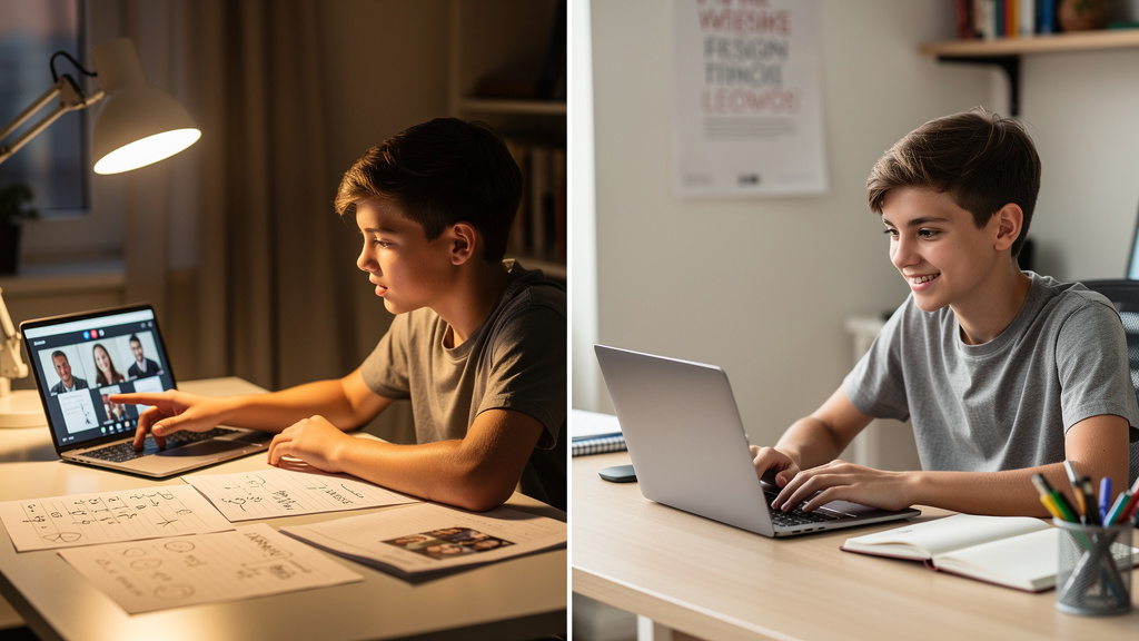 Students collaborating globally