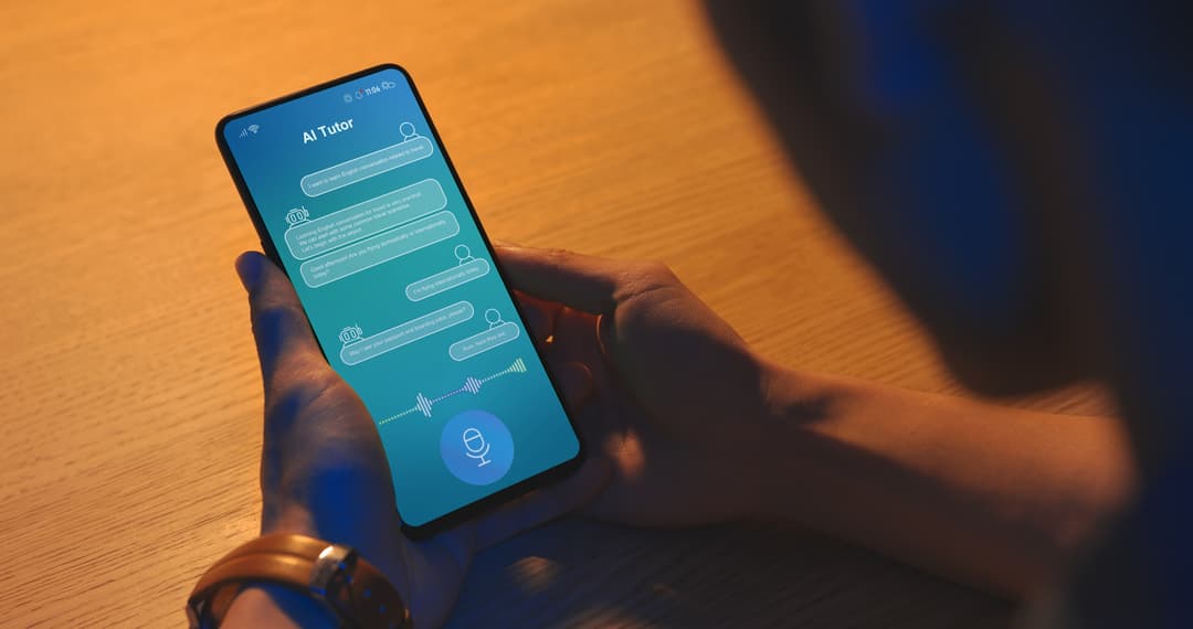 Student using AI tutor